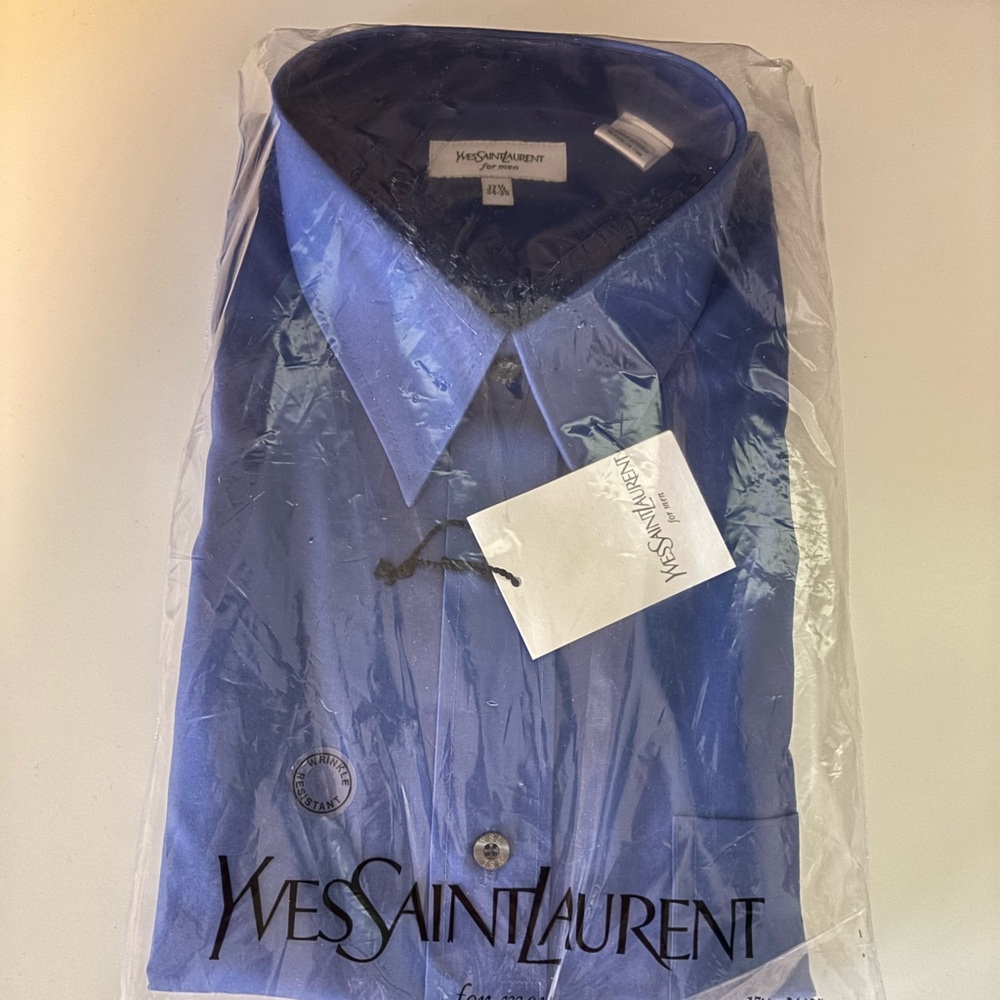 Yves Saint Laurent Men's Navy Shirt